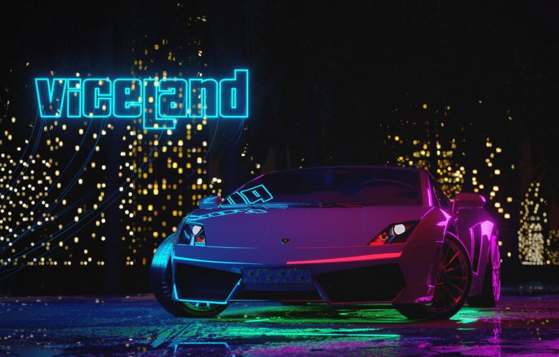 Lamborghini Gallardo неон