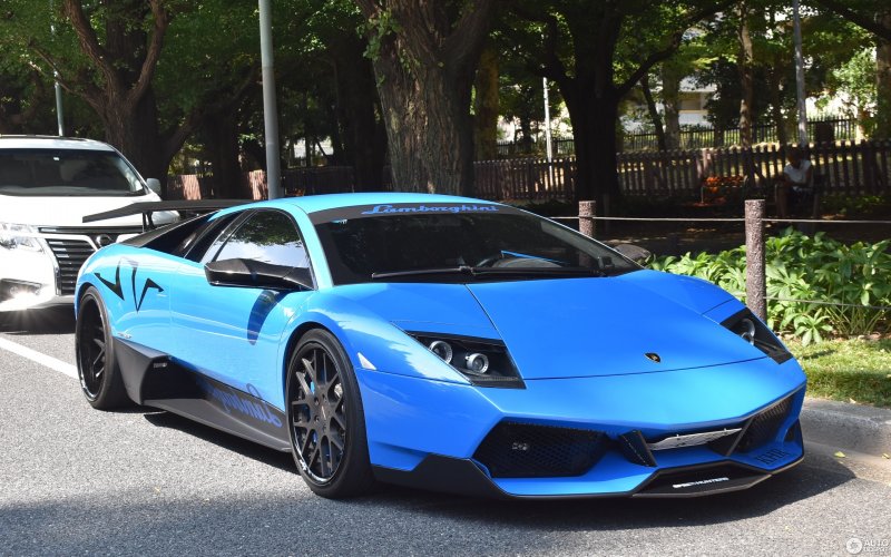 Lamborghini Murcielago lp670-4 SV синяя