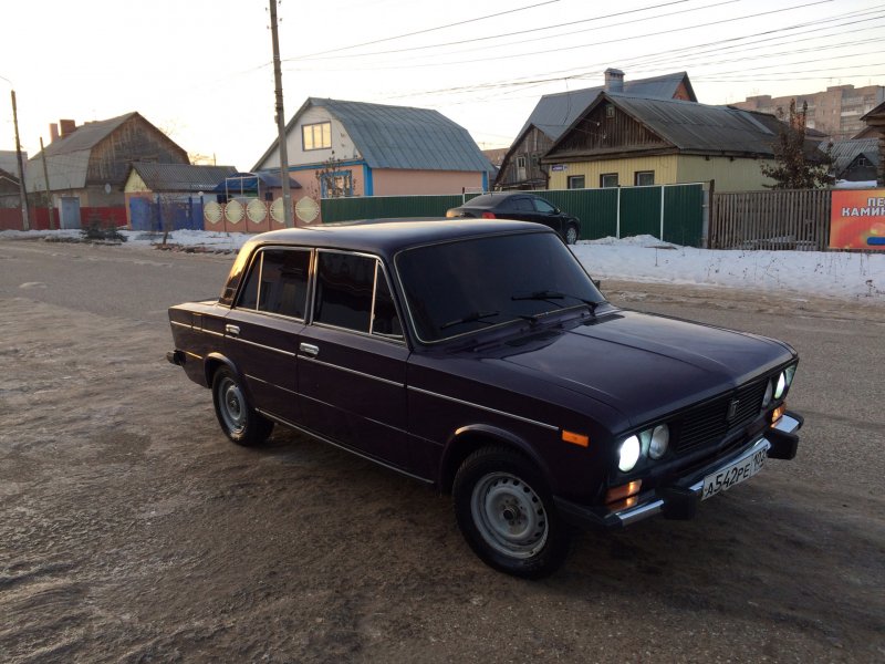 Лада 2106 черная тонированная