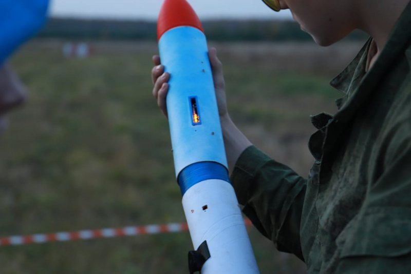 Запуск ракеты в инженерной школе