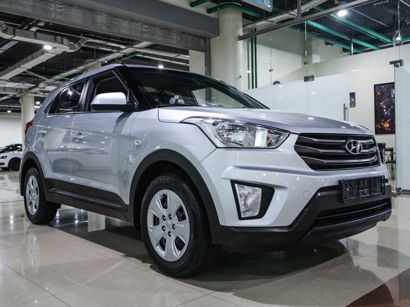 Hyundai Creta 2021 серебристый металлик