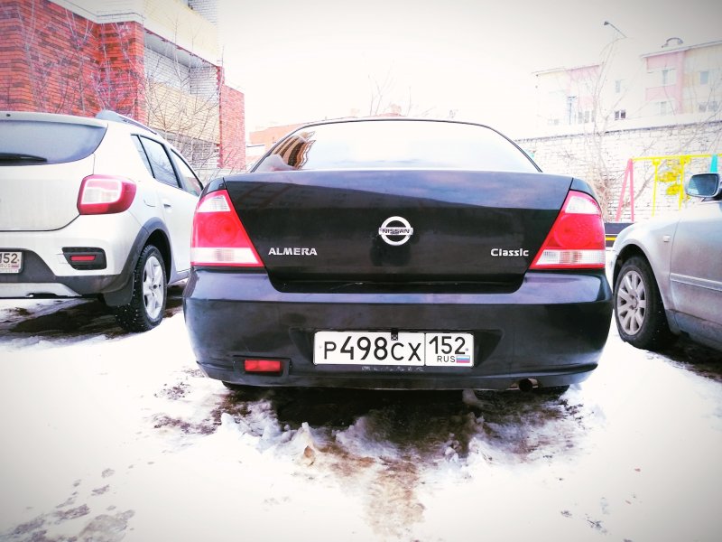 Nissan Almera Classic вид сзади