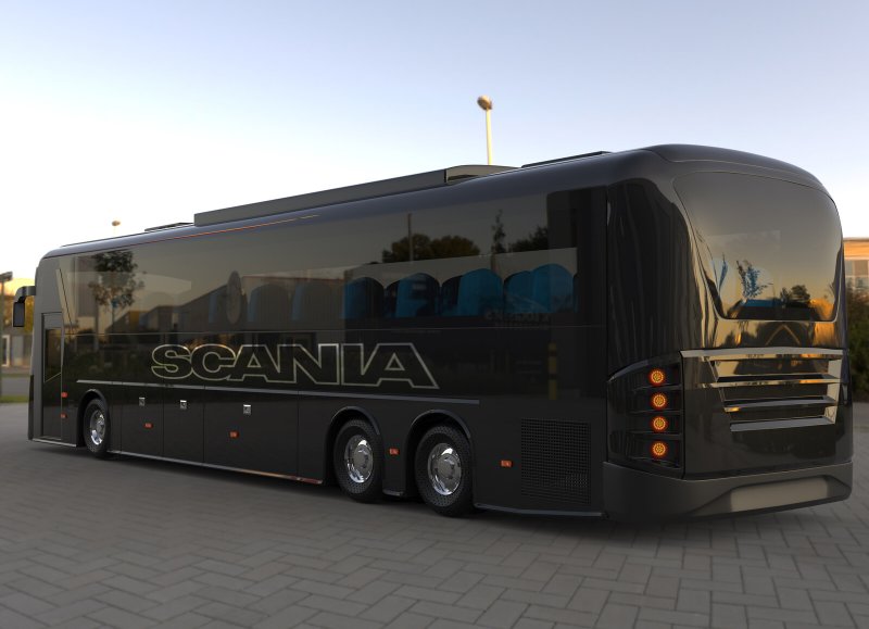 Салон туристический автобус Скания