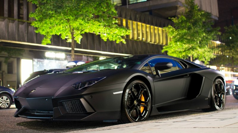 Lamborghini Aventador lp700-4 Matte Black 2013