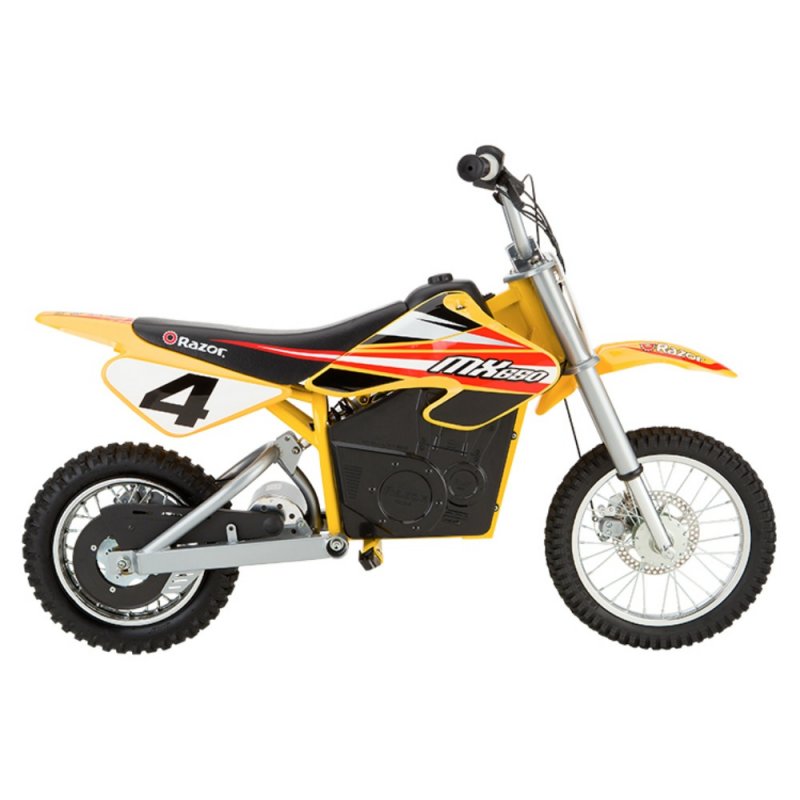 Электробайк Razor mx650 желтый