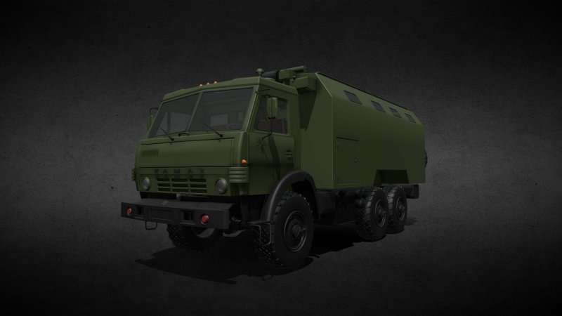 КАМАЗ на полигоне