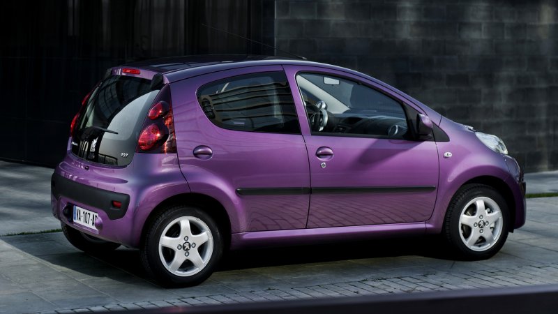 Peugeot 107 фиолетовый