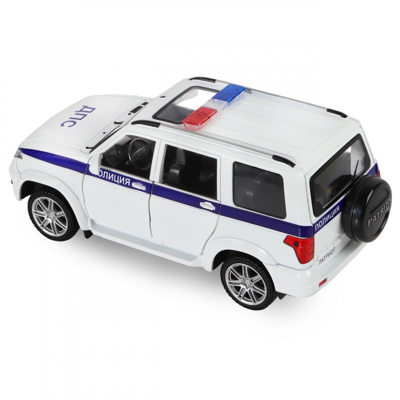 Внедорожник Технопарк УАЗ Патриот полиция (x600-h09029-r) 1:50 9 см