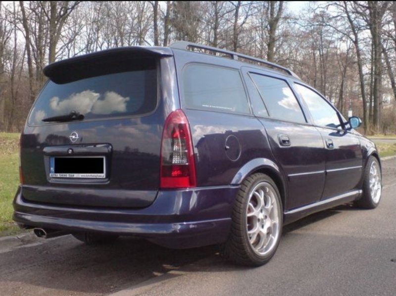 Opel Astra g Caravan 1998 задний спойлер