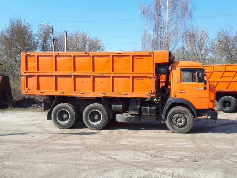 КАМАЗ 65115 зерновоз Титан синий