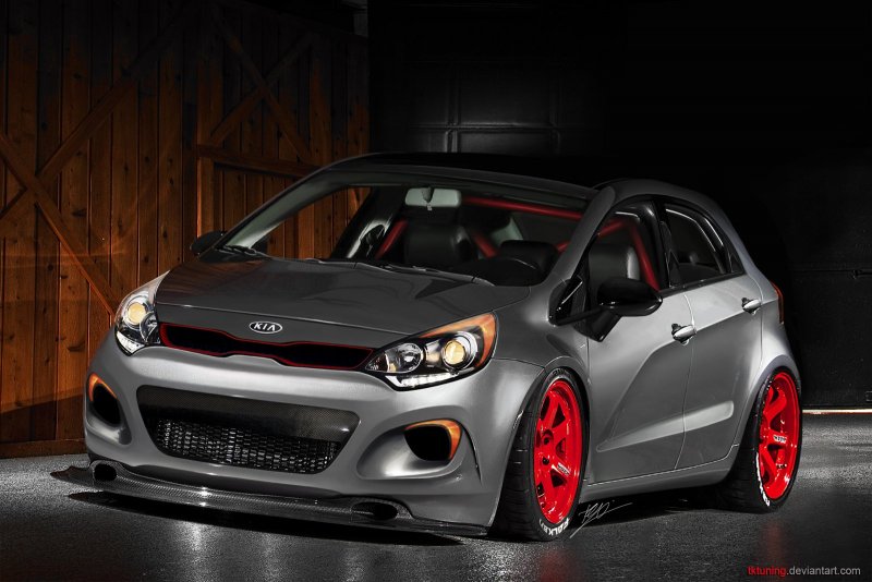 Тюнингованная Kia Rio