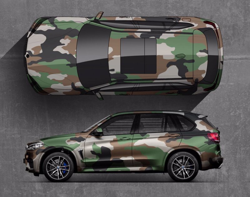 BMW m3 красный камуфляж
