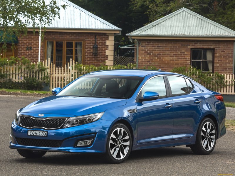 Kia Rio 2018 синяя