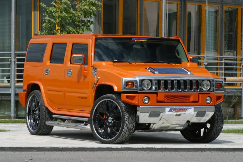 Hummer h2 оранжевый