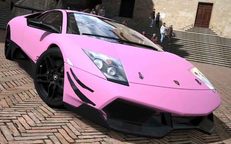 Lamborghini Murcielago розовая