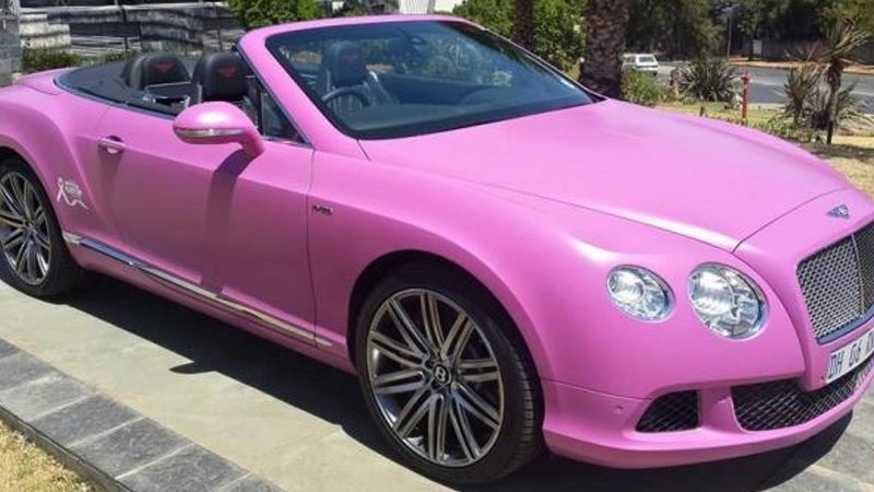 Bentley Continental gt розовый