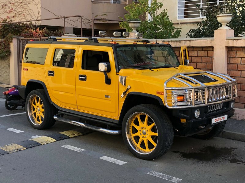 Hummer h2 желтый