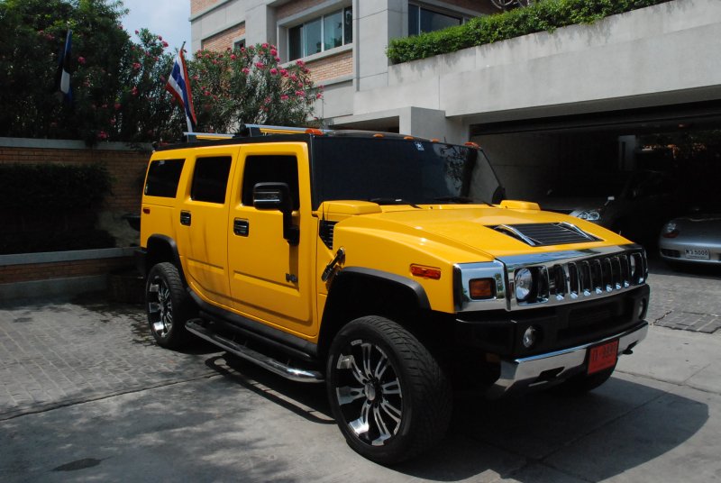 Hummer h2 желтый