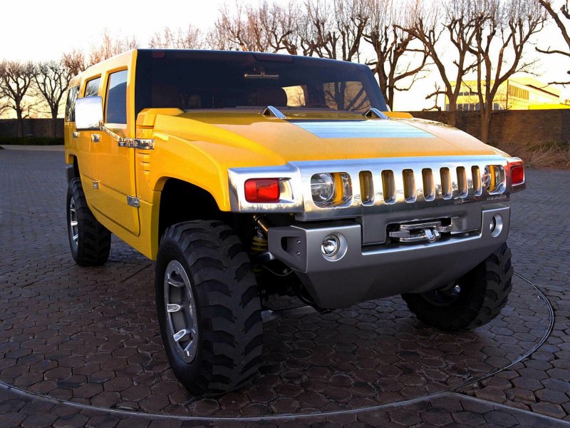 Hummer h2 желтый