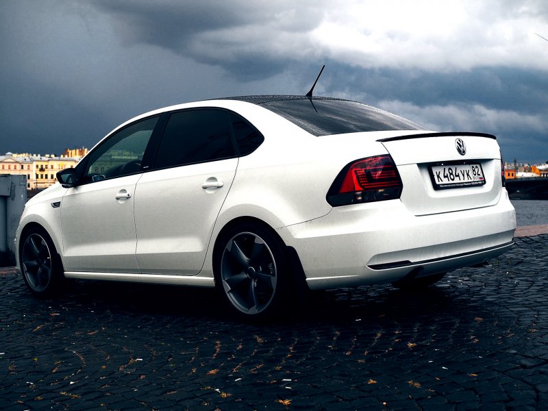 Тюнингованный Volkswagen Polo sedan