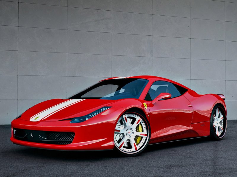 Ferrari 458 Italia красная