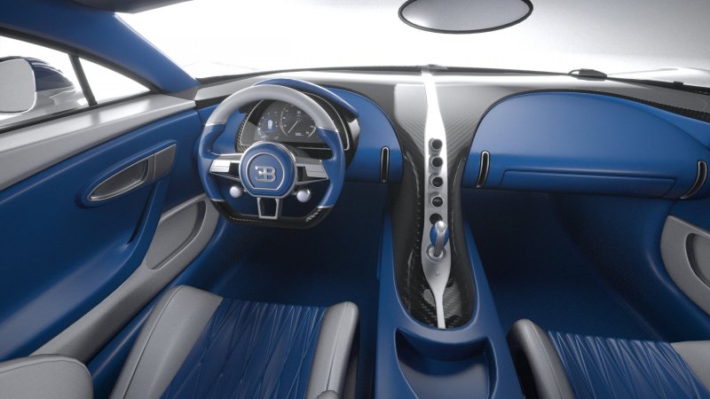 Бугатти Chiron 2020 салон