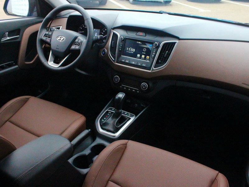 Hyundai Creta черный салон