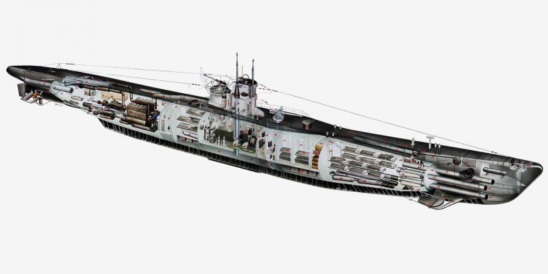 U-Boat подлодки типа 9с