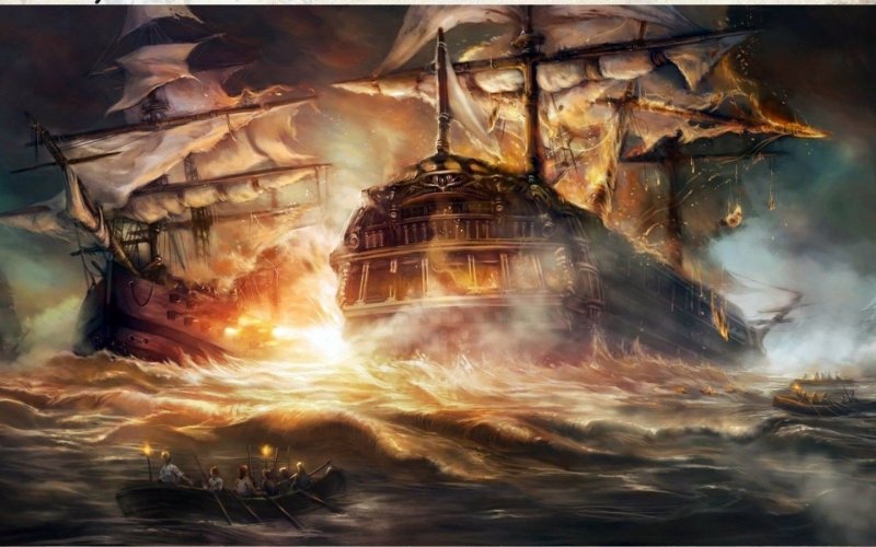 Морское сражение фэнтези