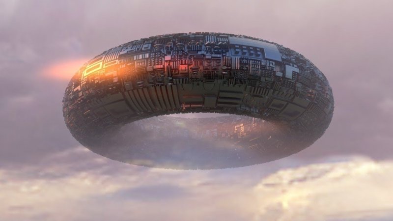 Гигантская летающая тарелка