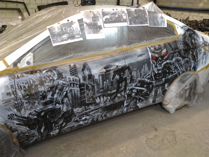 Toyota Solara аэрография