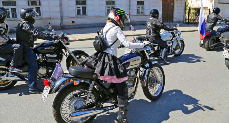 Иностранные байкеры на Уралах
