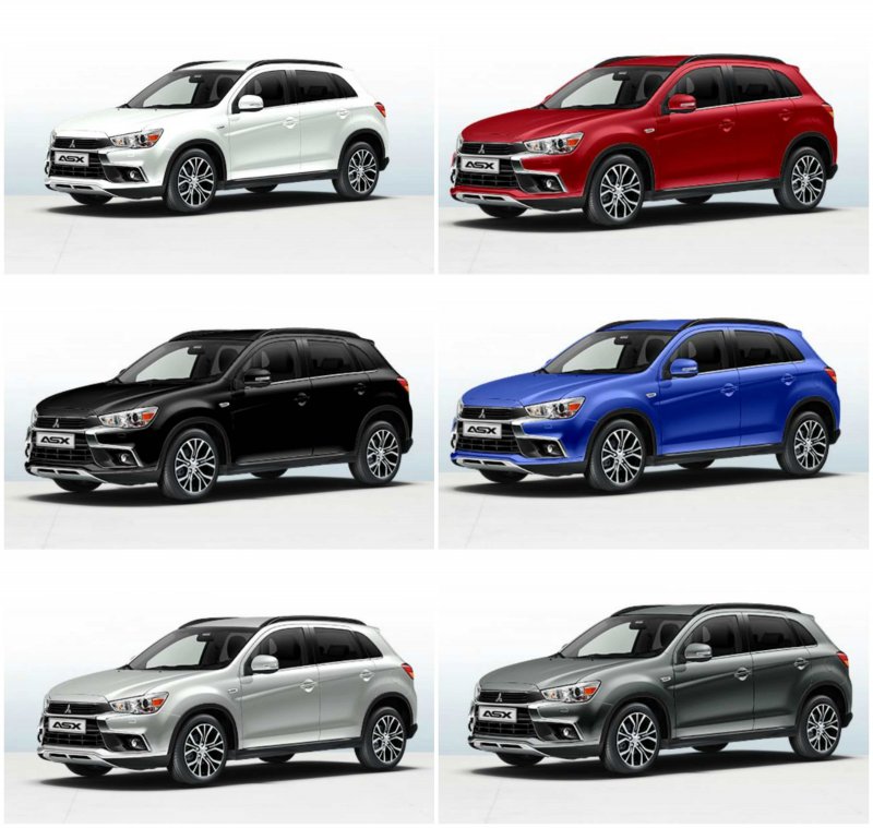 Цвета кузова ASX Mitsubishi 2021