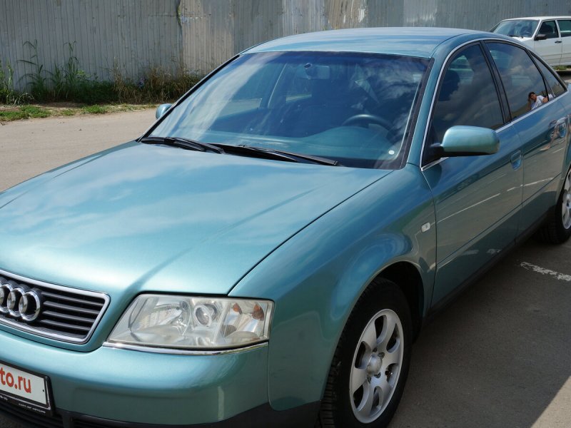 Ауди а6 1998 г белая н 959 хм 64