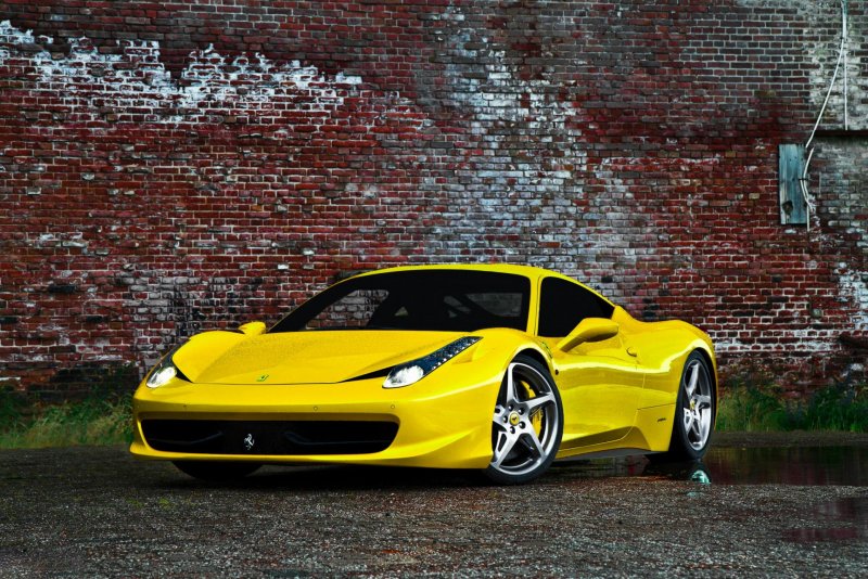 Ferrari 458 жёлтая