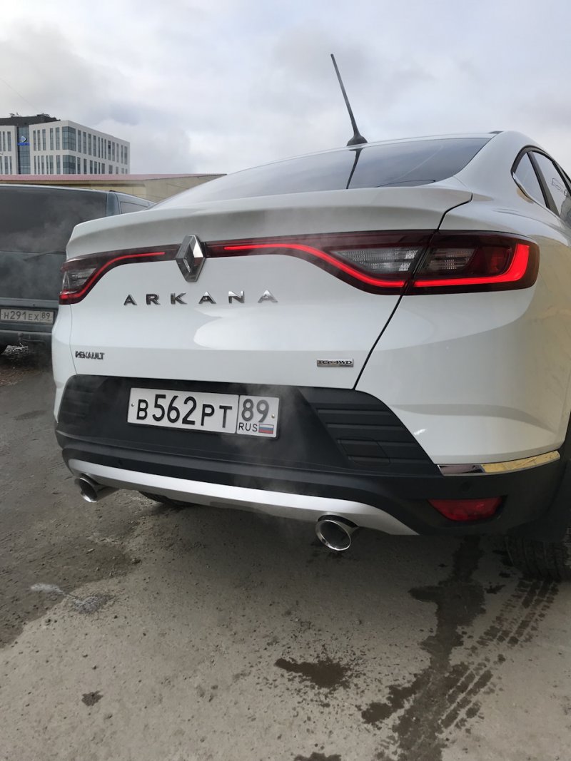 Двойной выхлоп Рено аркана
