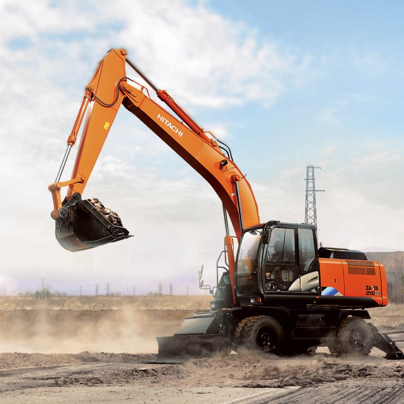 Экскаватор Hitachi zx210w-5а