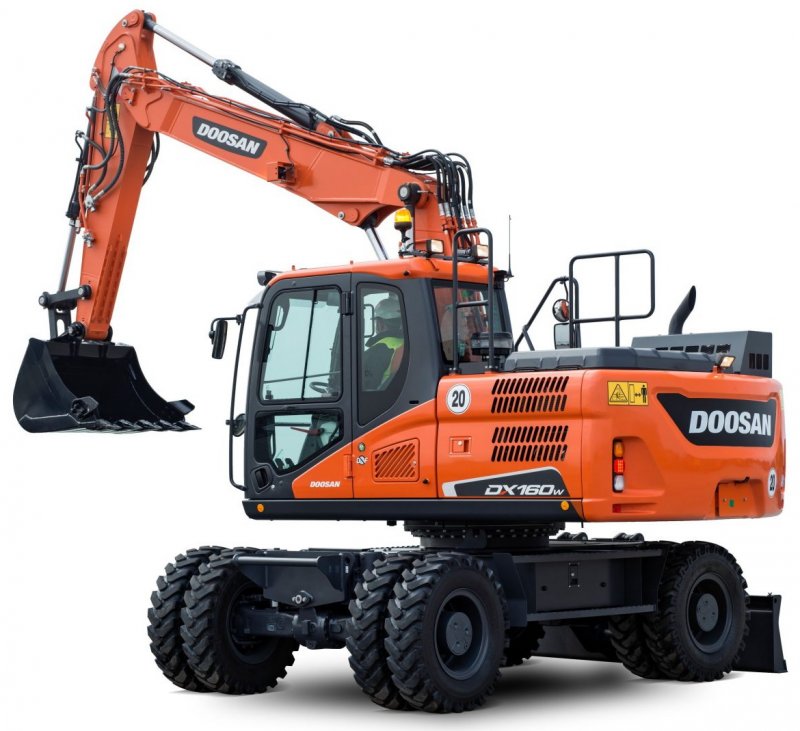 Колесный экскаватор Doosan dх160w