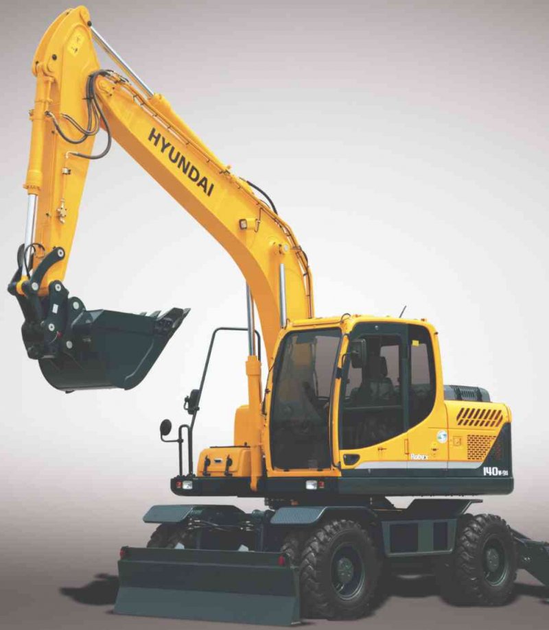Экскаватор колесный Hyundai r140w