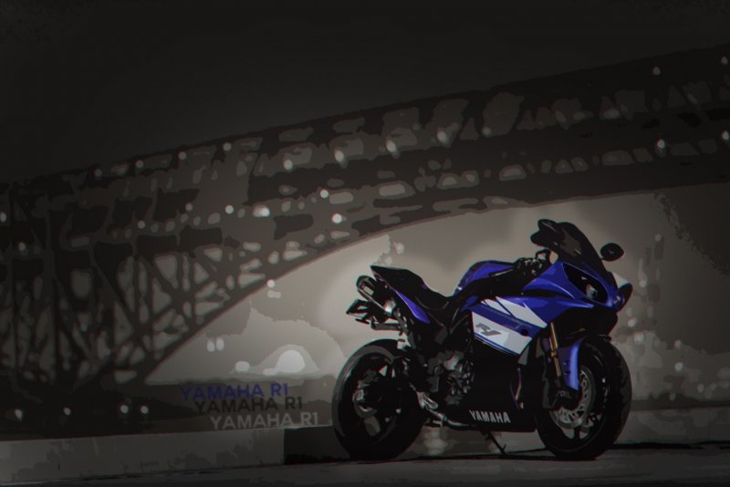 Мото ночь Yamaha r1