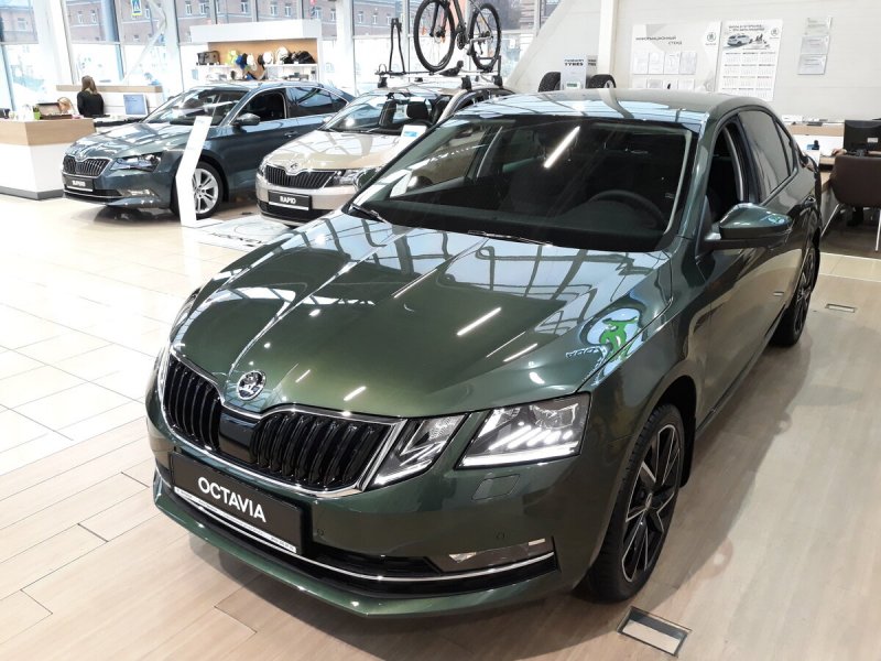 Skoda Fabia 2 зеленая