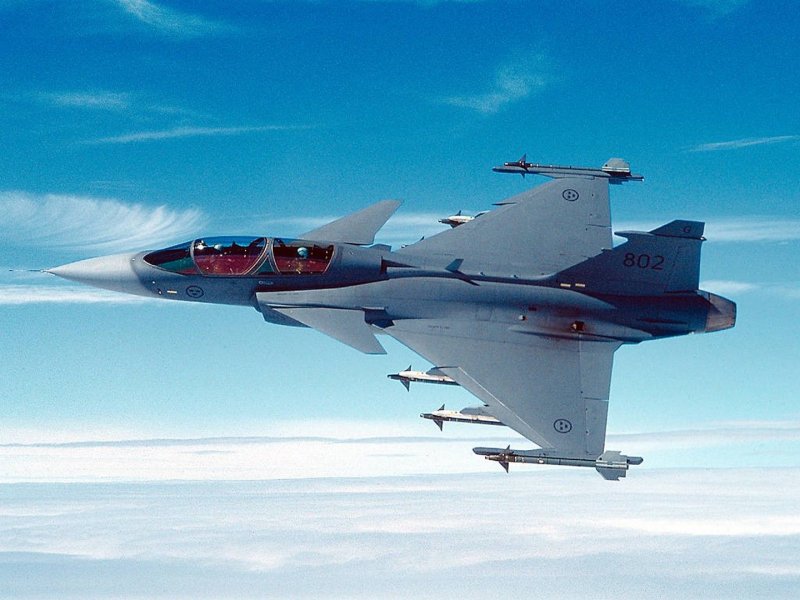 Самолет Jas 39a Gripen