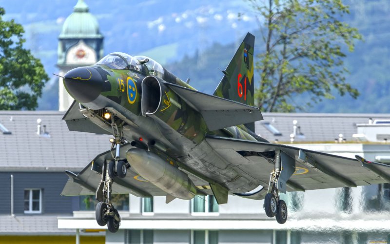 Сааб-37 Вигген истребитель