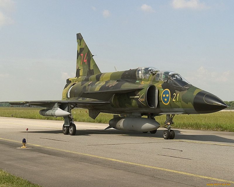 Сааб-37 Вигген истребитель