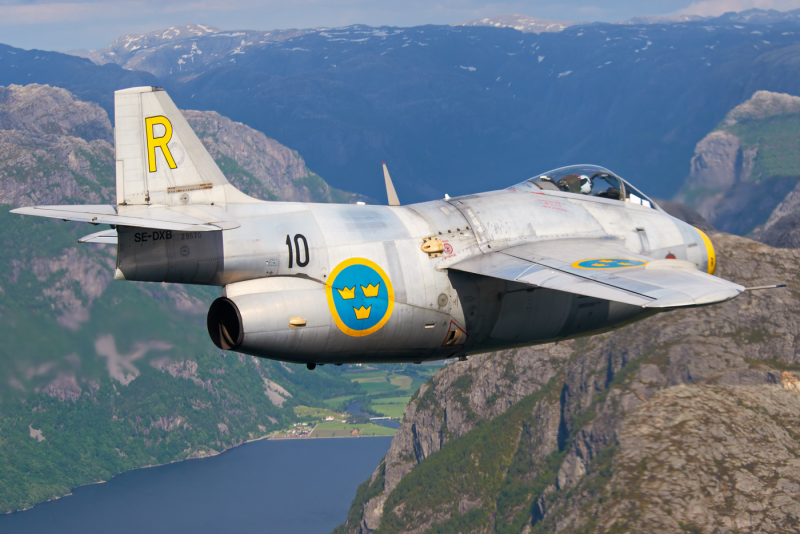 Saab 29 истребитель