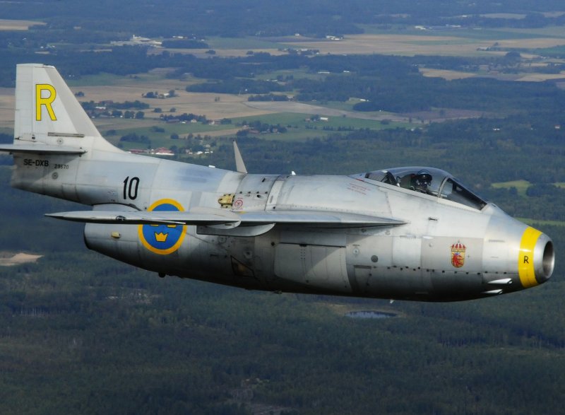 Saab 29 кокпит