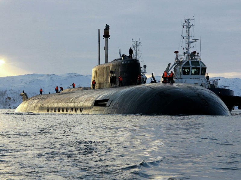 Берингово море Российская подлодка стрельбы