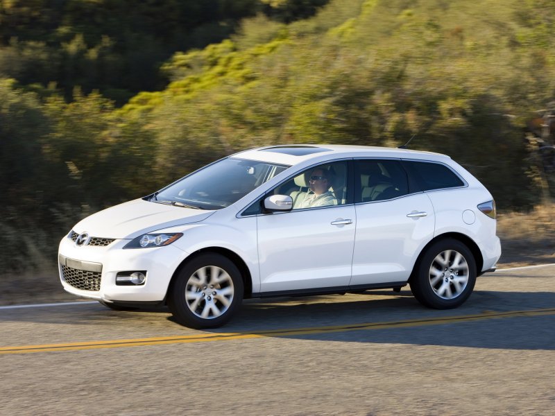 Mazda cx7 белая тонированная