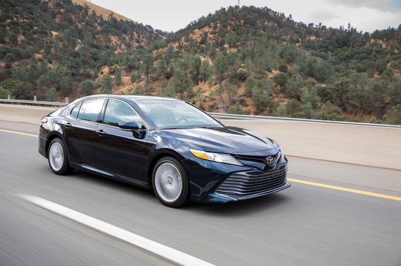 Toyota Camry 2018 черная