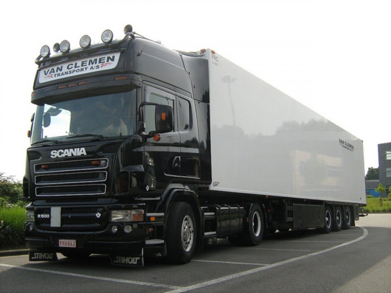Scania r500 Topline с полуприцепом